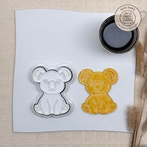 Tagliabiscotti a forma di koala / Tagliabiscotti a forma di simpatico orso koala / Tagliabiscotti a forma di fauna selvatica australiana