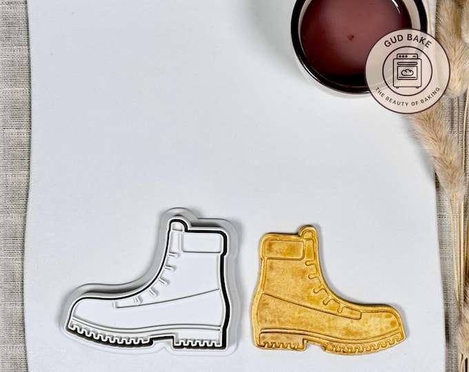 Hiking Boot Cookie Cutter | Retirement Party | Professional Sugar Cookie Tool