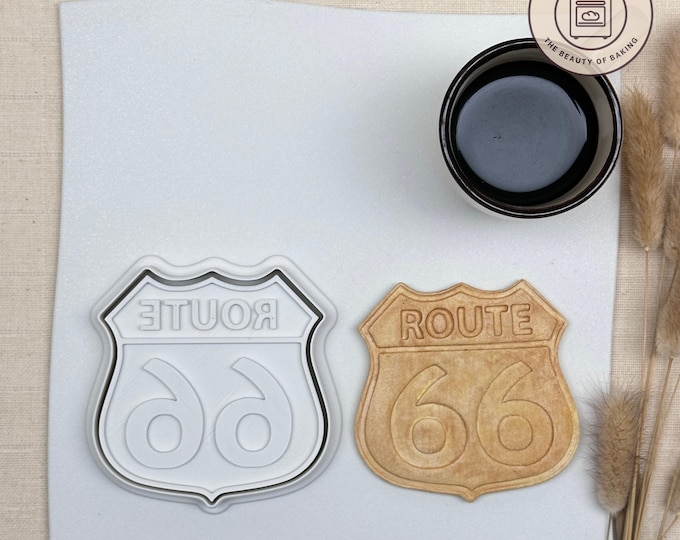 Route 66 Cookie Cutter | National Day | Wanderlust Pastry Stamp