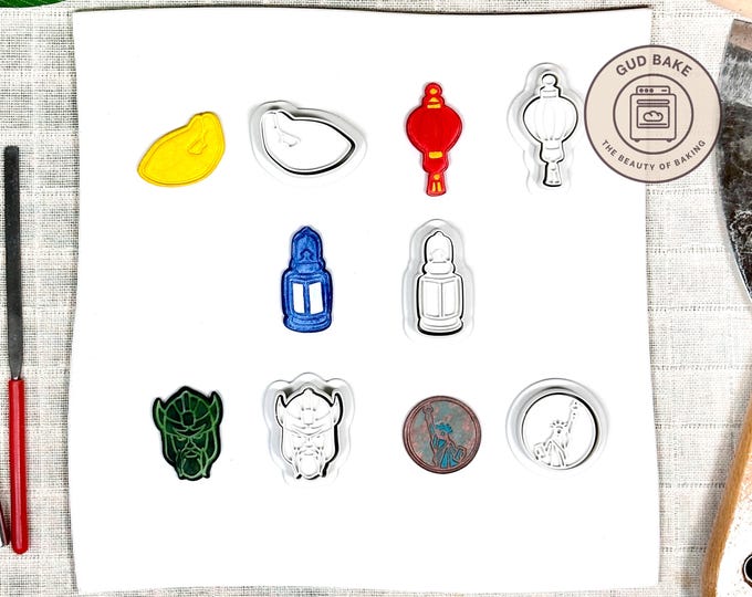 Countries Flags Landmarks Mini Clay Cutters, 5 Piece Bundle | Countries, Flags, Landmarks | Travel Jewelry Tools, Precise Shapes