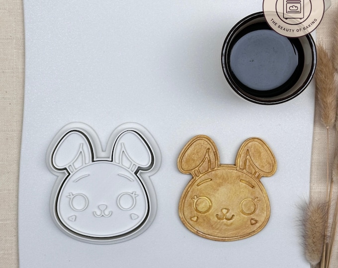 Bunny Face Cookie Cutter | Brunch Decor | He Is Risen Sugar Cookie Tool