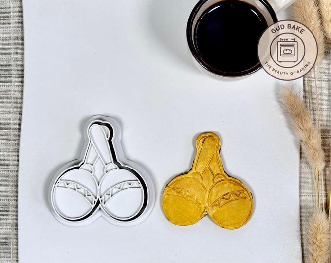 Maracas cookie cutter | Sports Hobbies theme | Baking tool