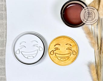Emoji Laughing tears Cookie Cutter | Age Celebration | Number Shape Cookie Stamp