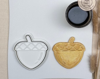 Acorn Cookie Cutter | Plant Mom Gift | Garden Fondant Tool