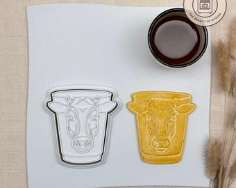 Cow Milk Bucket Cookie Cutter | Picnic | Foodie Pastry Stamp