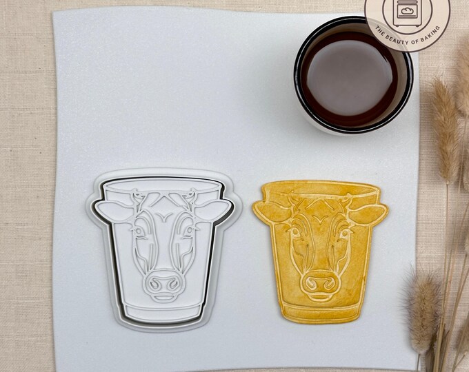 Cow Milk Bucket Cookie Cutter | Picnic | Foodie Pastry Stamp