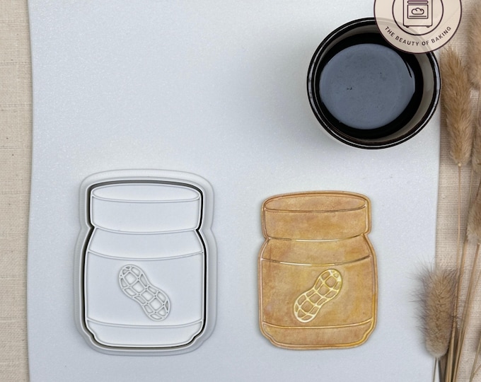 Peanut Butter Jar Cookie Cutter | Picnic | Foodie Dough Cutter