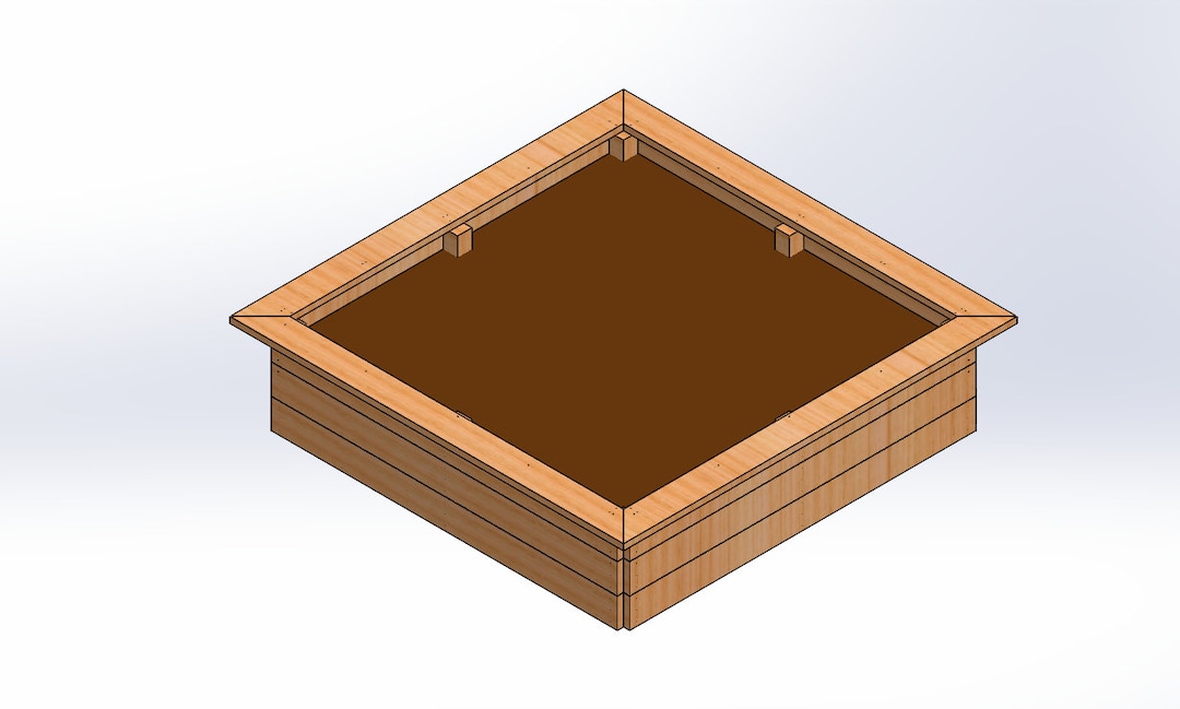 8'x8' DIY Raised Garden Bed Blueprints Cultivate Your Etsy