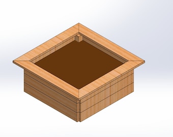 4x4 Raised Garden Bed Blueprint: DIY Wood Planter Plans