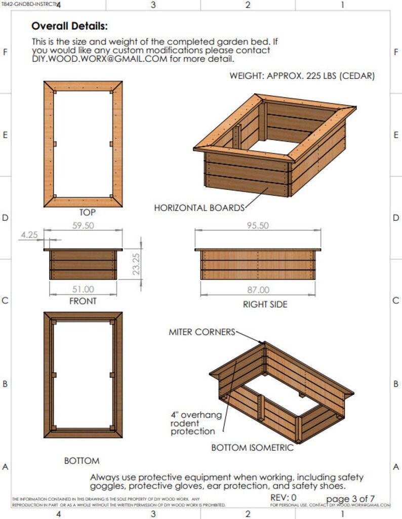 4'x8' DIY Raised Garden Bed Blueprints Cultivate Your Dream Garden