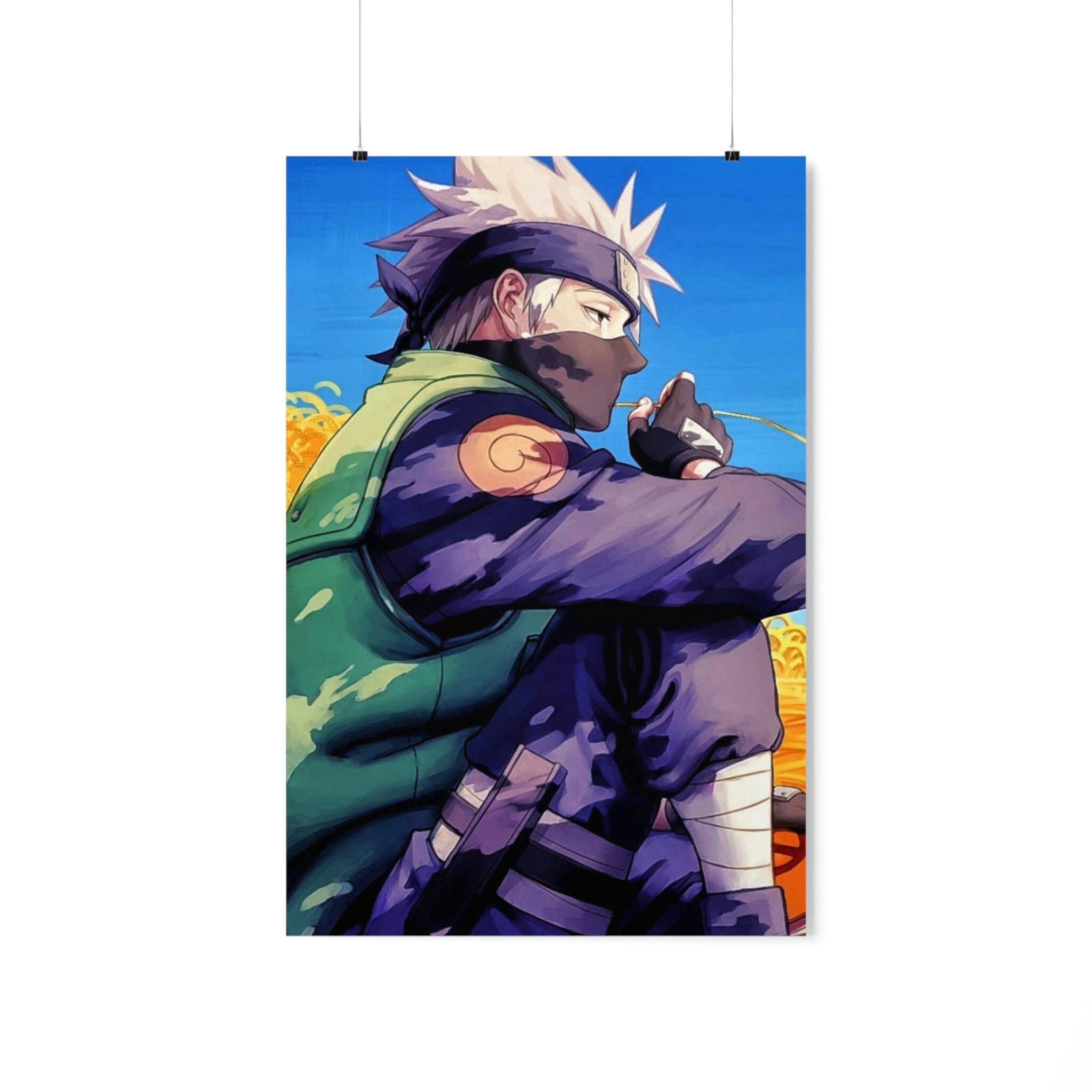 Classic Kakashi Silhouette Naruto Anime Gifts For Fans Poster