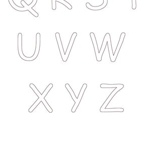Printable Pages With Letters and Digits. 5 Pages. Digital Download ...