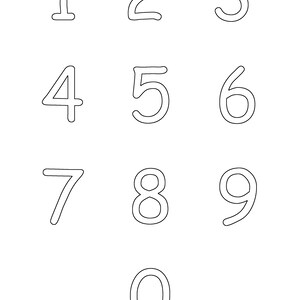 Printable Pages With Letters and Digits. 5 Pages. Digital Download ...