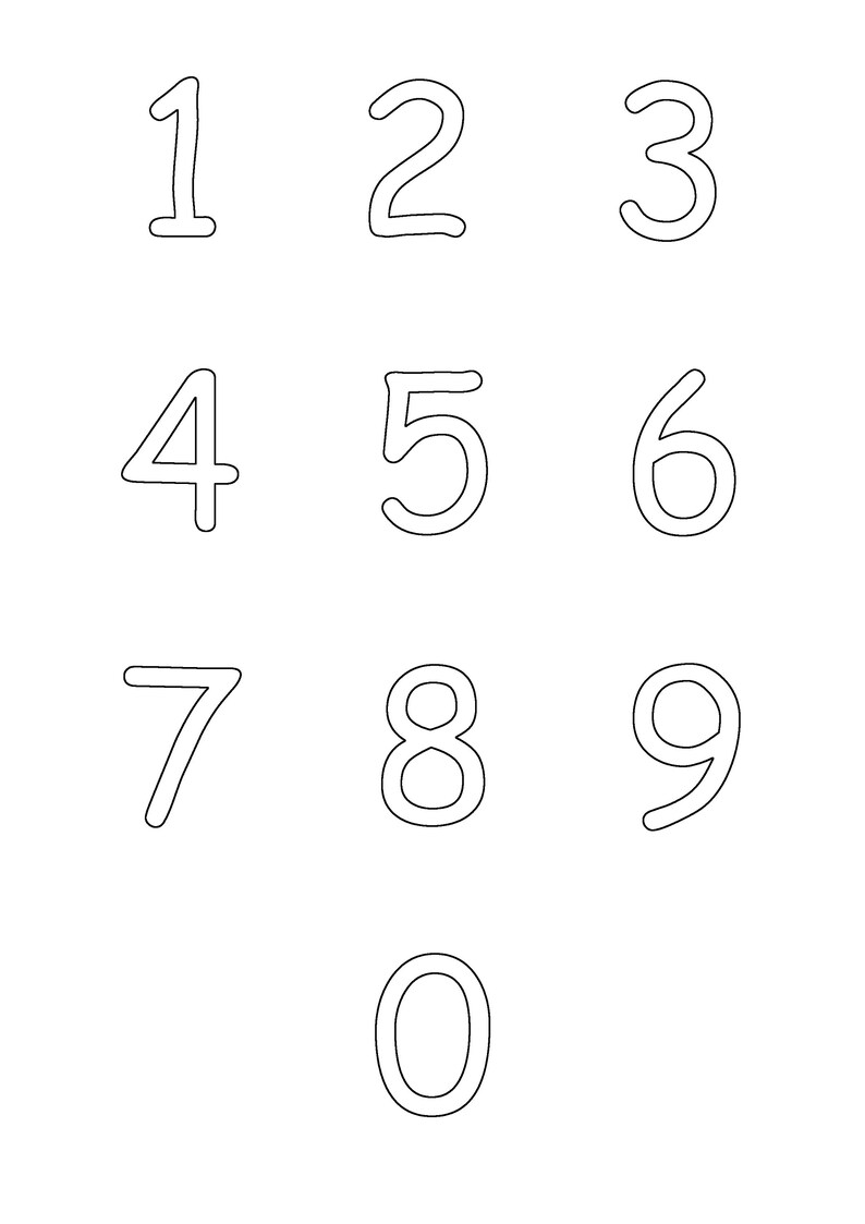 Printable Pages With Letters and Digits. 5 Pages. Digital Download ...