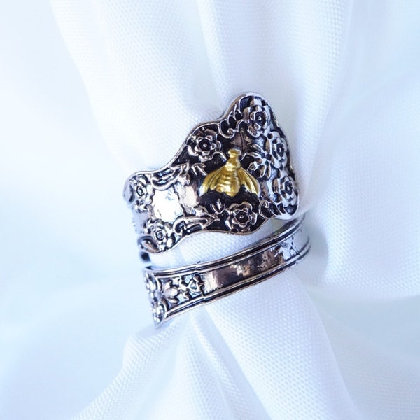 Bee Spoon Ring - Etsy