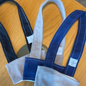 Handmade Canvas Cup Holder | Reusable Drink Carrier | 3-Tone Linen Coffee Bag | Eco-Friendly Gift Idea