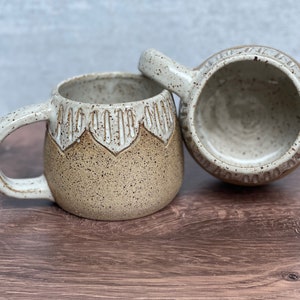 Blütentasse - Handgemachte Tasse, Marmorierte Tasse, Kaffeetasse, Teetasse