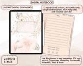 Digital Notebook Goodnotes, Notability Notebook, Digital Notes Template, 12 Tab Digital Notebook, Music Templates, Storyboard Templates