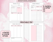 Project planner, Work planner, Project template, Project planning, Task planner, Project plan, Home planner, Diy planner