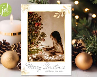 Christmas Holiday Card 5x7 | Festive Greeting Card | Personalized Merry Christmas Card | Customizable Merry Christmas Card | Holiday Wishes