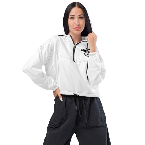 Cropped Windbreaker Jacket for Women, Lightweight Rain Jacket, Winter Jacket, Fleece Jacket, Zip Up Jacket, Winter Clothing