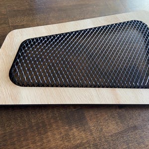 Pressed Metal Car Audio Grill with Wood Frame – Custom Speaker Cover for DIY Installs