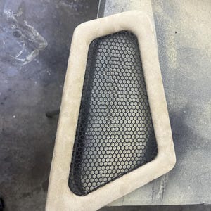 Pressed Metal Car Audio Grill with Wood Frame – Custom Speaker Cover for DIY Installs