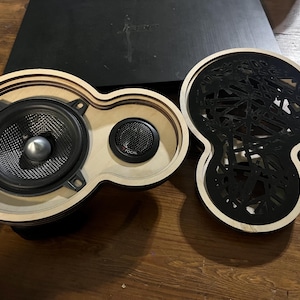 Custom A pillar speaker pod for car audio fabrication component  speaker pod universal with acrylic grill insert