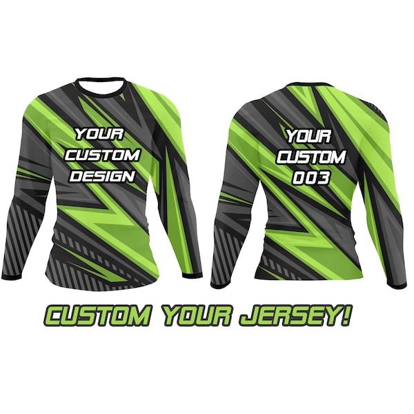 Off Road Jersey, Racing Jersey, Dirt-bike Long Sleeve, Custom Motocross Shirt, BMX Jersey,Custom Jersey