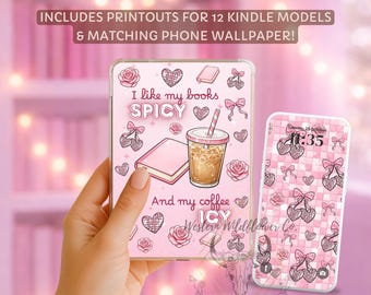 Bücher Spicy Coffee Icy Kindle Insert, Handy Wallpaper, Lesezeichen