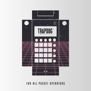 TRAPDOG® Custom Skin Pocket Operator Case / Send Us Your Custom Artwork / 3D Printed / Transparent Buttons / Gift For Producer / #3