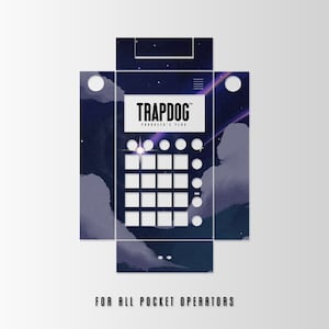 TRAPDOG® Custom Skin Pocket Organizer Hülle / Schicken Sie uns Ihre individuelle Grafik / 3D gedruckt / Transparente Knöpfe / Geschenk für den Hersteller / #10