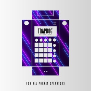 TRAPDOG® Custom Skin Pocket Operator Case / Send Us Your Custom Artwork / 3D Printed / Transparent Buttons / Gift For Producer / #26