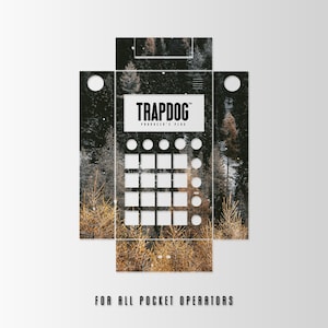 TRAPDOG® Custom Skin Pocket Operator Case / Send Us Your Custom Artwork / 3D Printed / Transparent Buttons / Gift For Producer / #17