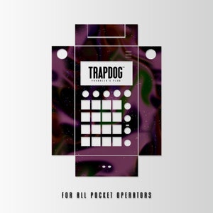 TRAPDOG® Custom Skin Pocket Operator Case / Send Us Your Custom Artwork / 3D Printed / Transparent Buttons / Gift For Producer / #4