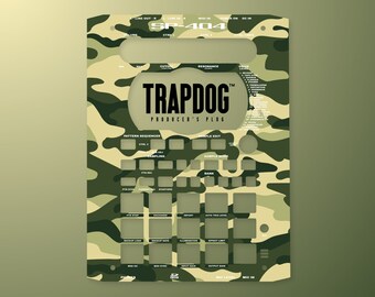 SP404 SX / A / MKII Vinyl Faceplate Skin Sticker | Precut Holes | Custom Roland SP404 Vinyl Skin | Camo #1