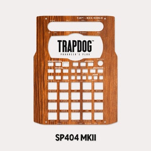 SP404 MKII / A / SX Adesivo skin per piastra frontale in vinile / Fori pretagliati / Pelle vinilica personalizzata Roland SP404 / Grana del legno #9