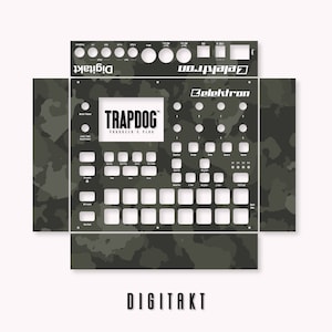 Digitakt MK I + II, Digitone, Syntakt & Analog Heat MKII Vinyl Faceplate Skin Sticker | Custom Elektron Digitakt Vinyl Skin | #70