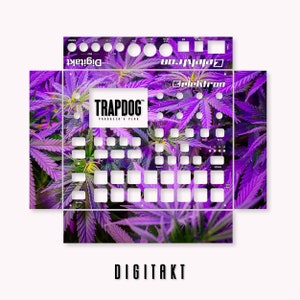 Digitakt MK I + II、Digitone、Syntakt、Analog Heat MKII ビニール フェイスプレート スキン ステッカー | カスタム Elektron Digitakt ビニール スキン | #26