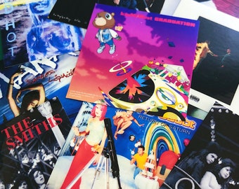 Custom Album Cover Sticker Pack | Albums of Your Choice | Gift for Music Fan | Laptop, Phone, Bedroom Stickers | Laminated Vinyl Sticker