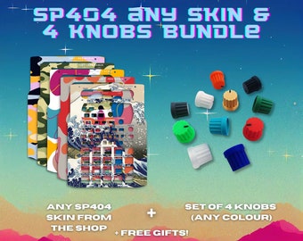 SP404 Skin & Knobs Bundle | Choose Any Skin | Choose Any Colour Knobs | For SP404 MK2 / SX / A