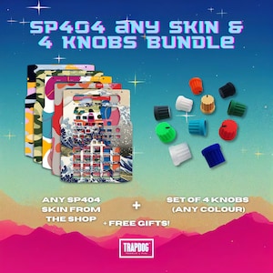 SP404 Skin & Knobs Bundle | Choose Any Skin | Choose Any Colour Knobs | For SP404 MK2 / SX / A
