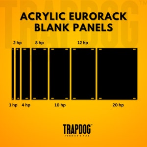 Pannelli ciechi Eurorack in acrilico da 1,5 mm / Pannelli ciechi Eurorack per riempire gli spazi vuoti / Inviaci un messaggio per dimensioni personalizzate