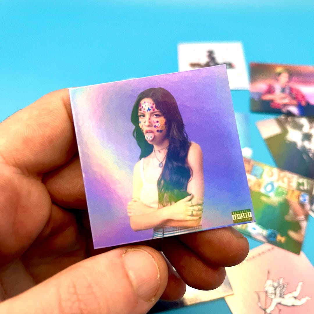 Holographic Album Cover Sticker Pack | Albums of Your Choice | Gift for ...