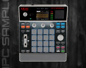 MPC Sample MIDDLE Section Only (No Screen!) Custom Skin / Vinyl Sticker Skin / Precut Holes / #127