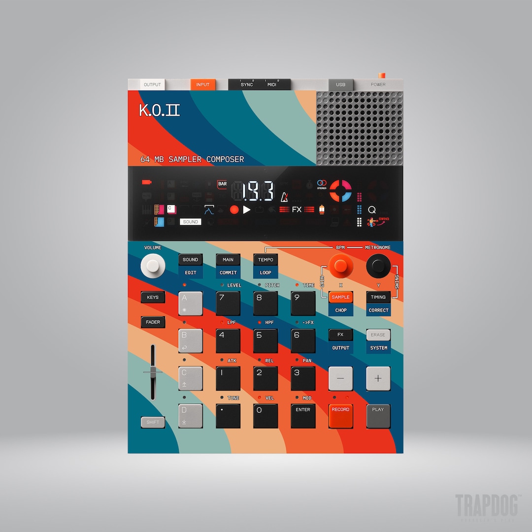 EP-133 KO II / Ep-40 Riddim / Vinyl Sticker Skin / Precut Holes / #8 - Etsy