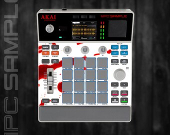 MPC Sample MIDDLE Section Only (No Screen!) Custom Skin / Vinyl Sticker Skin / Precut Holes / #139