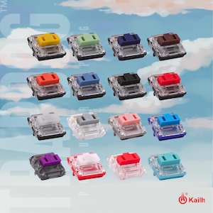 Kailh Choc V1 Low Profile Mechanical Keyboard Switches – 16 Colours – Linear, Tactile & Clicky – Packs of 50 to 200