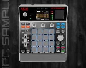 MPC Sample MIDDLE Section Only (No Screen!) Custom Skin / Vinyl Sticker Skin / Precut Holes / #134
