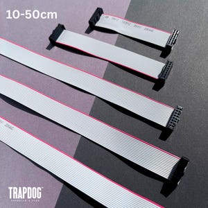 Eurorack Power Ribbon Cable Pack – 16 to 16 Pin IDC – Choose Length (10–50cm) & Quantity (3, 5, 10, 15, 20)